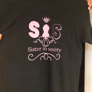 Custom sister and society shirt